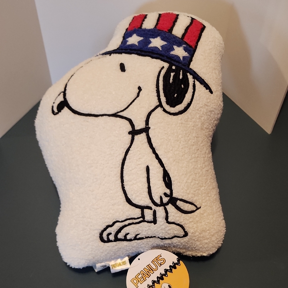 PEANUTS Snoopy Uncle Sam Shaped Pillow